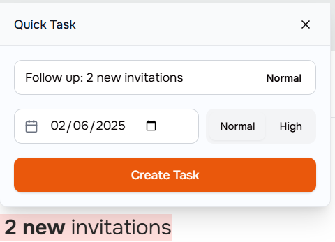 Highlight text to create tasks