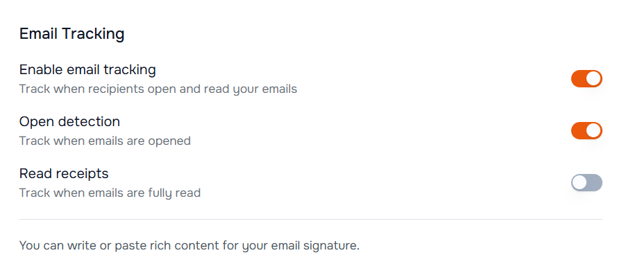 Know when emails are read